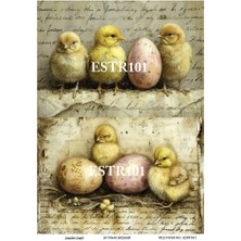 Paskalya Serisi ESTR101 29*42 cm Pirinç Dekopaj