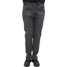 Hacker Fistan Store Erkek Füme Normal Bel Normal Kesim Boru Paça Büyük Beden Jean Pantolon