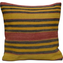 Yeni El Dokuma Dekoratif Kilim Kırlent Yastık Kılıfı 6036