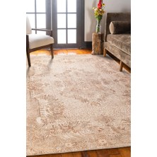 Hali.Net 115x300 cm Bej Halı | Salon Yatak Odası Halısı | Hav Vermez Leke Tutmaz | FL44-DİKDÖRTGEN