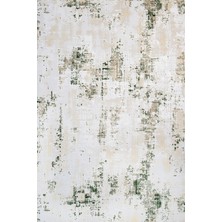 Hali.Net 80x150 cm Krem Karen Pamuk Yıkanabilir Etnik Halı | Mutfak Balkon Salon Halısı | Leke Tutmaz Hipoalerjenik Çabuk Kuru | CREA_KAREN-6413A