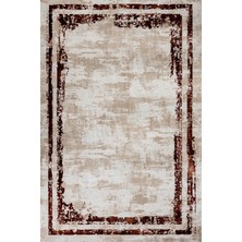 Hali.Net 80x150 cm Kahverengi Bej Soyut Modern Soyut Halı | Salon Mutfak Halısı | Hav Vermez Leke Tutmaz | STN_MARVEL-003B