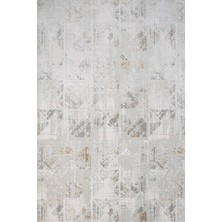 Hali.Net 80x150 cm Gri Valera Pamuk Yıkanabilir Etnik Halı | Mutfak Balkon Salon Halısı | Leke Tutmaz Hipoalerjenik Çabuk Kuru | CREA_VALERA-7814A