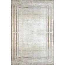 Hali.Net 80x150 cm Gold Yıkanabilir Halı | Salon Mutfak Halısı | Leke Tutmaz Hipoalerjenik | GM_IPEKZADE100-13946G
