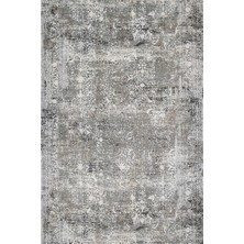 Bespoky 120x300 cm Gri Tibet Vintage Eskitme Yıkanabilir Halı | Yatak Odası Geniş Salon Halısı | Hav Vermez Leke Tutmaz Kaymaz | CREA_TİBET-861GG
