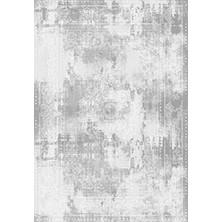 Abrogate Klasik Gri Pamuk Dikdörtgen Modern Desenli Akrilik Hav Vermeyen Leke Tutmayan Kolay Temizlenen Yumuşak Makine Salon Yolluk Mutfak Halı