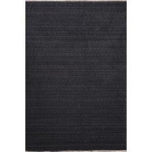Hali.Net 85x143 cm Antrasit Demirci Pamuk Yıkanabilir Klasik Yün Halı | Mutfak Balkon Yatak Odası Halısı | Leke Tutmaz Hipoalerjenik