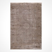  Klasik Kahverengi Viskon Dikdörtgen Modern Desenli Akrilik Hav Vermeyen Leke Tutmayan Kolay Temizlenen Yumuşak Makine Salon Yolluk Mutfak Halı