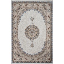 Hoshiarpur Klasik Mavi Polyester Dikdörtgen Modern Desenli Akrilik Hav Vermeyen Leke Tutmayan Kolay Temizlenen Yumuşak Makine Salon Yolluk Mutfak Halı