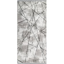 Hali.Net 80x150 cm Gri Halı | Salon Mutfak Halısı | Hav Vermez Leke Tutmaz | TOKYO-1703