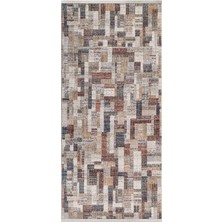 Hali.Net 80x150 cm Kahverengi Karamel Modern Lüks Halı | Mutfak Balkon Salon Halısı | Hav Vermez Leke Tutmaz | CUNDA-CN005A