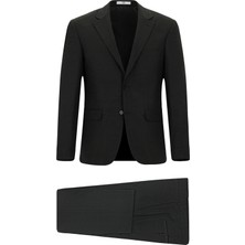 Relaxed Fit Rahat Kesim Yünlü Klasik Takım Elbise