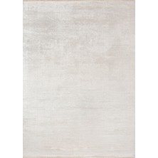 Ira Düz Krem Viskon Dikdörtgen Modern Desenli Akrilik Hav Vermeyen Leke Tutmayan Kolay Temizlenen Yumuşak Makine Salon Yolluk Mutfak Halı