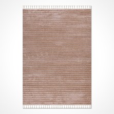 Hali.Net 80x150 cm Kahverengi Saturn Pamuk Yıkanabilir Klasik Halı | Mutfak Balkon Yatak Odası Halısı | Leke Tutmaz Hipoalerjenik | SATURN-2360AK