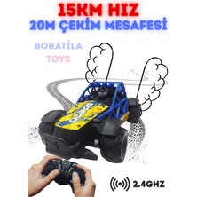 2.4ghz 15KM Hız 20METRE Çekim Mesafesi Uzaktan Kumandalı Şarjlı Full Fonksiyon Yarış Arabası