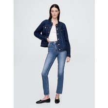 Gap Kadın Mavi High Rise Cigarette Washwell™ Jean Pantolon