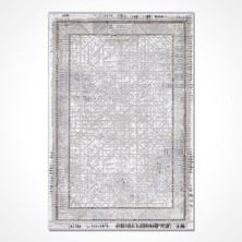 Bespoky 160x235 cm Gri Stone Modern Yıkanabilir Halı | Salon Yatak Odası Mutfak Halısı | Leke Tutmayan Kaymaz | STONE-17190