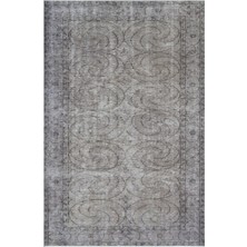 Hali.Net 177x272 cm Bej Gri Bej Sarmal Vintage Soyut Halı | Salon Yatak Odası Halısı | Hav Vermez | UNİQUE-27784