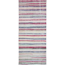 Hali.Net 141x330 cm Gri Atina Anadolu Yün Halı | Salon Yatak Odası Halısı | Doğal Yün El Yapımı El Dokuma Hav Vermez | UNİQUE-31918