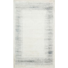 Bespoky 120x180 cm Krem Soyut Modern Eskitme Yıkanabilir Halı | Yatak Odası Çocuk Odası Halısı | Leke Tutmayan, Kaymaz | LEKE TUTMAYAN KAYMAZ