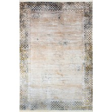  Geometrik Gold Viskon Dikdörtgen Modern Desenli Akrilik Hav Vermeyen Leke Tutmayan Kolay Temizlenen Yumuşak Makine Salon Yolluk Mutfak Halı