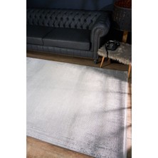 Bespoky 120x300 cm Gri Yıkanabilir Halı | Salon Yatak Odası Halısı | Leke Tutmayan, Kaymaz | 7822-GRİ