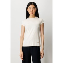 On Sıfır Yaka Ay Kol Basic Bluz