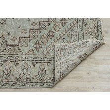 Hali.Net Gri Patchwork Vintage Anadolu Yün Halı | Salon Yatak Odası Halısı | Doğal Yün El Yapımı El Dokuma Hav Vermez | PATCHWORK-5447