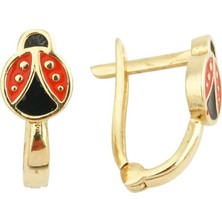 Uğur Böceği Çocuk Küpesi