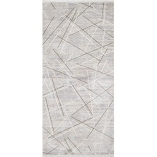 Katni Geometrik Vizon Akrilik Dikdörtgen Modern Desenli Akrilik Hav Vermeyen Leke Tutmayan Kolay Temizlenen Yumuşak Makine Salon Yolluk Mutfak Halı