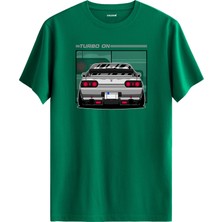 Turbo Spor Araba Baskı Tasarım %100 Pamuk Premium Kumaş Tişört