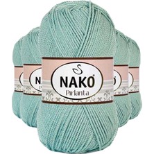 Nako 5 Adet Pırlanta Amigurumi El Örgü Ipi Yünü Çağla Yeşili 12297