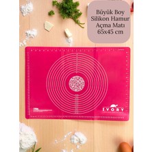 Büyük Boy Silikon Hamur Açma Matı 65X45CM