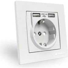 Rita  Iki USB Portlu  Sıvaüstü  Priz