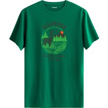 Illinois Deer Doğa Manzara Tasarımlı Retro Koleksiyon %100 Pamuk Premium Kumaş