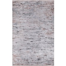 Hali.Net 100x150 cm Kahverengi Açık Gri Soyut Modern Soyut Halı | Salon Mutfak Halısı | Hav Vermez Hipoalerjenik | HALN-HLN465