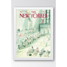 The New Yorker Çerçeveli Tablo May 18 1987 - Ofiste Bir Gün Tablosu