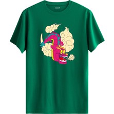 Süper Kahraman Tavşan Tasarım %100 Pamuk Tişört