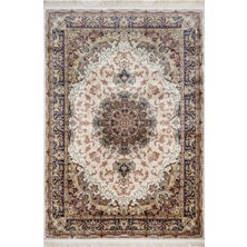  Klasik Krem Viskon Dikdörtgen Modern Desenli Akrilik Hav Vermeyen Leke Tutmayan Kolay Temizlenen Yumuşak Makine Salon Yolluk Mutfak Halı