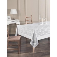 Bordürlü Damask Coton Masa Örtüsü