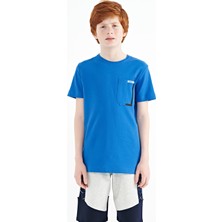 Tommy Life Saks Cep Detaylı O Yaka Standart Kalıp Erkek Çocuk T-Shirt - 11120