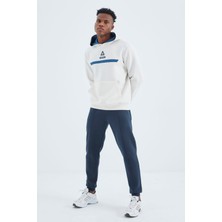 Tommy Life İndigo  Bağcıklı Ön Dikiş Detaylı  Standart  Kalıp Erkek Eşofman Alt - 84994