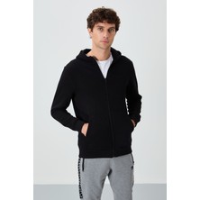 Air Jones Hector Siyah Şardonlu Erkek Sweatshirt - 88139