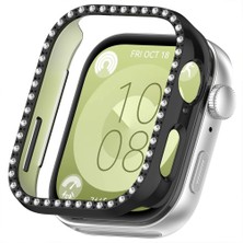 Huawei Watch Fit 3 Ile Uyumlu Zarif Kristal Taşlı Kasa Koruyucu Kılıf