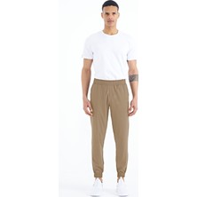 Tommy Life Bej Erkek Basic Cepli Bağcıklı Rahat Form Lastik Paça Eşofman Altı - 84826