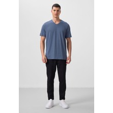 Siyah Standart Fit Dokuma Hafif Esnek Chino Erkek Pantolon - 82175