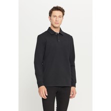 Pamuklu Standart Fit Normal Kesim Polo Yaka Sweatshirt