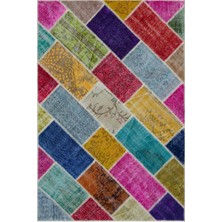 Hali.Net 160x230 cm Bej Vintage El Dokuma Yün Halı | El Yapımı Doğal Yün Salon Halısı | Geleneksel Anadolu Hav Vermez | UNİQUE-33235