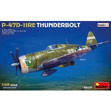 Miniart 48037 1:48 P-47D-11RE Thunderbolt Uçak Maketi Temel Kit