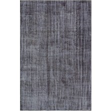 Bespoky 184x276 cm Mavi Antrasit Soyut Vintage Halı | Salon Yatak Odası Halısı | UNİQUE-31046